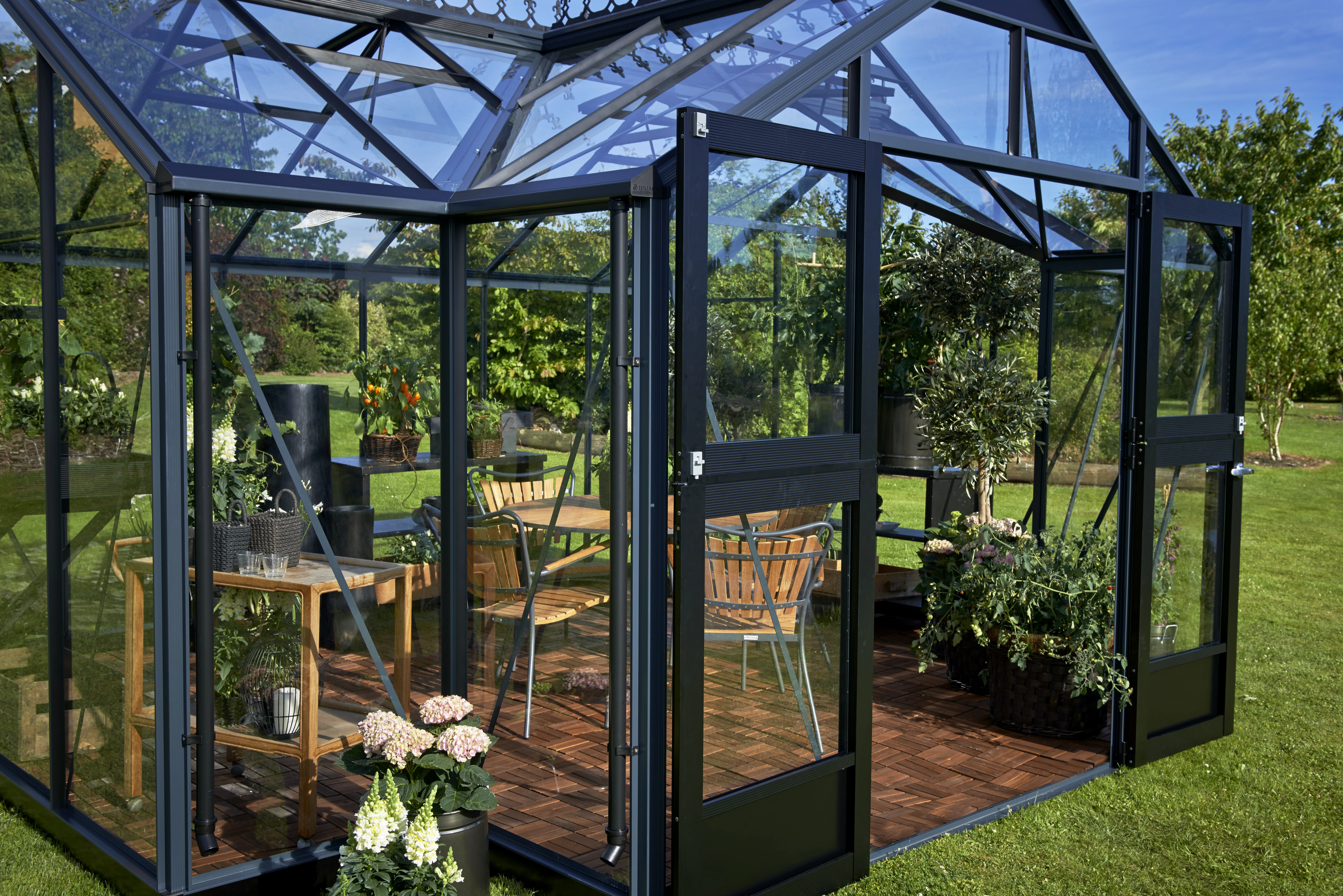 Royal Well Tuinkas Orangeri 15,1 439 x 368 cm Antraciet - Afbeelding 7